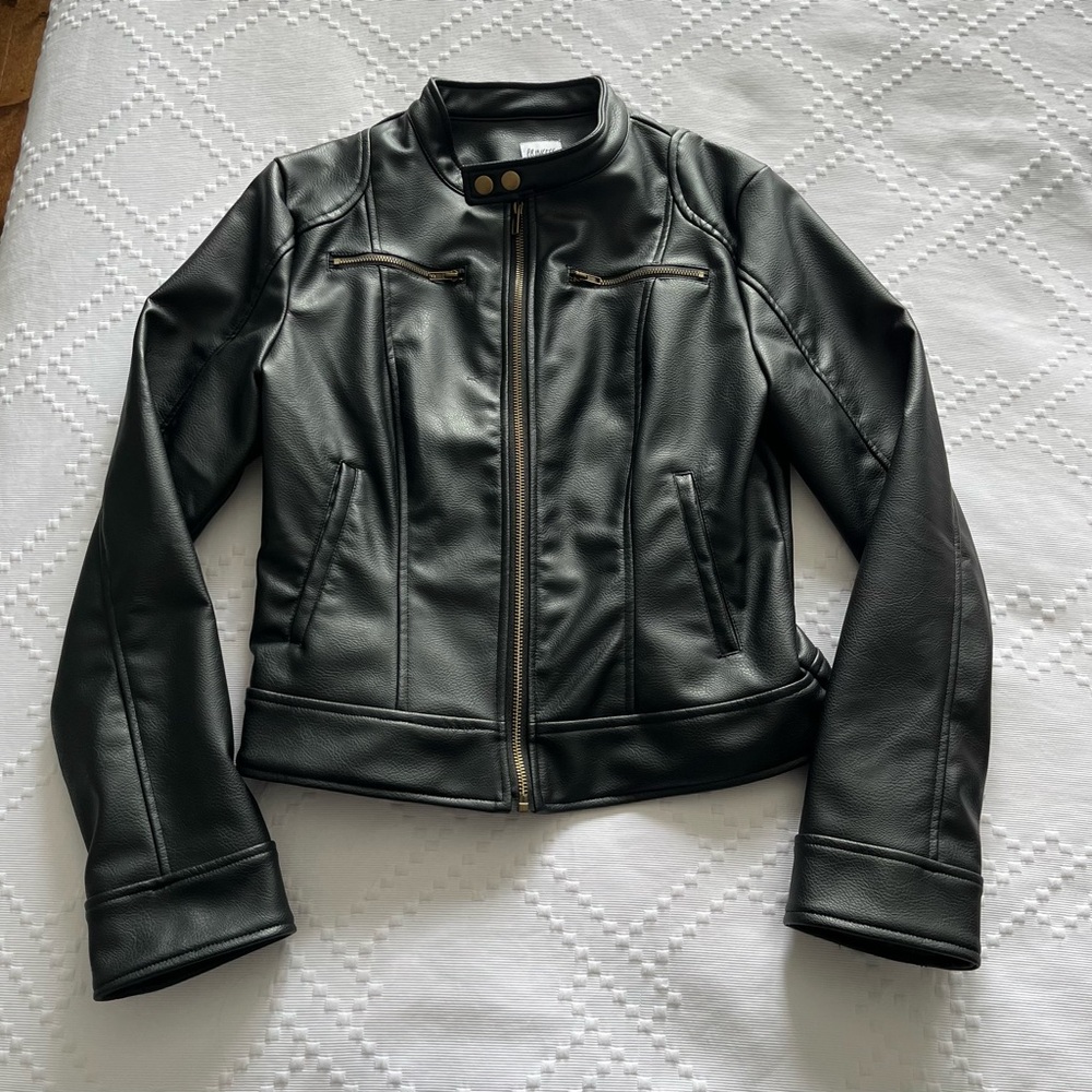 Princess Polly Black Leather Jacket